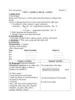 Anh 8 hệ 7 năm tiết 13: Unit 2: L2: Speak + Listen