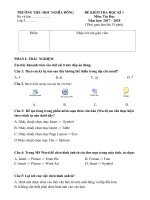 Đề kiểm tra cuối kì 1 lớp 5 siêu hay