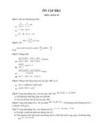 ÔN TẬP TOÁN LỚP 10_GIÁO VIÊN: NGÔ THỊ TUYẾT BĂNG