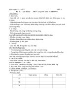 Bài soạn sinh học 7 tuần 13