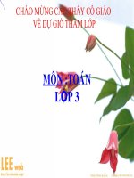 Toán 3 - Tiết 68 Luyện tập