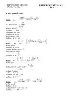 Nội dung ôn tập Toán 9 - Tuần 4 (1)