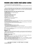 Phong cách ngôn ngữ hành chính-khối 12