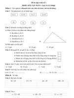 PHIẾU BÀI TẬP TOÁN - Lớp 2A​​​​