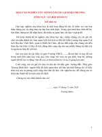 Báo cáo khoa học kĩ thuật lĩnh vực xã hội hành vi đề tài tiềm năng du lịch địa phương