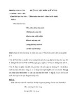 ĐỀ ÔN LUYỆN VĂN 9C Dịp Nghỉ Dịch Covid 19