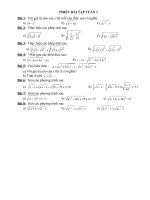 Bài tập theo tuần toán 9 