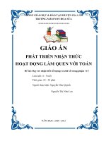 LQVT: Dạy trẻ nhận biết số lượng và chữ số trong phạm vi 5 | Mầm non Hoa Sữa - Gia Lâm