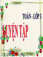 Toán 3 - tiết 54 Luyện tập