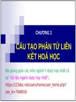 CẤU TẠO PHÂN tử LIÊN kết hóa HỌC ppt _ HÓA VÔ CƠ