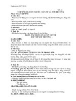 Bài soạn sinh học 9 tuần 27