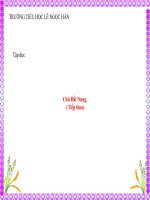 Tuần 14: Tập đọc Chú Đất Nung ( tiếp)