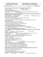 ĐỀ KIỂM TRA GIỮA KỲ I- TIN 12. NH 2020-2021