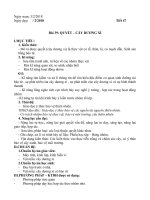 GIÁO ÁN SINH 6 TUẦNG 25 - TIẾT 47-48