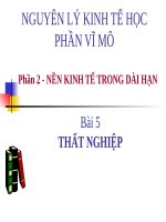 THẤT NGHIỆP ppt _ KINH TẾ VĨ MÔ