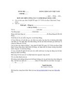 Mẫu đơn xin miễn công tác và sinh hoạt Đảng