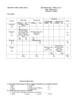 Đề kiểm tra số 1- tiếng Anh 9