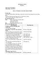 Giáo án Mĩ thuật Tuần 6: Lớp 1 2 3 4 5