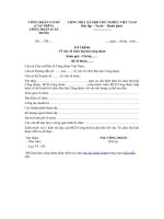 Mẫu tờ trình tổ chức đại hội công đoàn