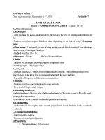 Anh 6. Tuần 2. Tiết 4+5+6