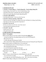 Đề cương ôn tập giữa kì I môn Lý 8 (2020-2021)