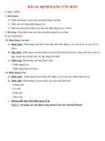 Tin học 6 - Bài 16 - Định dạng văn bản