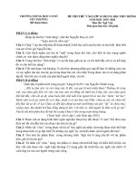 Đề thi thử vào 10 môn Văn trường THCS Yên Thường