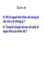 Tiếng việt 4 TLV Ta ngoai hinh cua nhan vat trong bai van ke chuyen