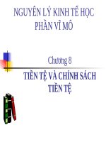 TIỀN tệ và CHÍNH SÁCH TIỀN tệ ppt _ KINH TẾ VĨ MÔ