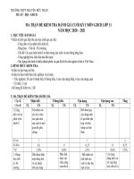 ma trần đề thi học kỳ i môn gdcd k10 11 12