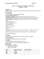 E 9 W 11 P 21-22 UNIT 4 SPEAK LISTEN