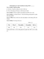 Đề thi giữa kì 1 Địa lí 9 năm học 2020 – 2021