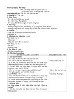 Giáo án Âm nhạc dạy vận động 