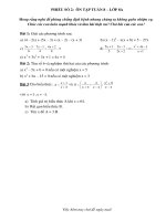 Phiếu học tập số 2 môn Toán 8A - Tuần 8 - Nghỉ dịch Covid 19