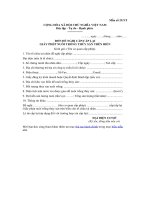 Mẫu số 29.NT: Đơn đề nghị cấp, cấp lại giấy phép nuôi trồng thủy sản trên biển