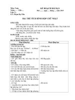 Giáo án hình hộp chữ nhật