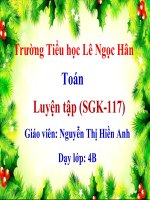 Toán- Lớp 4: Luyen tap Trang 117