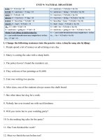 Phiếu BT Tiếng Anh 8 tuần 4 tháng 4