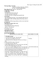 Giáo án âm nhạc dạy vận động bài hát màu hoa