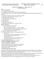 Đề cương ôn tập HKI môn vật lý khối 11 năm học 2020 - 2021