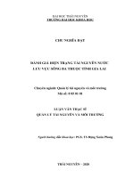 Đánh giá hiện trạng tài nguyên nước lưu vực sông Ba thuộc tỉnh Gia Lai