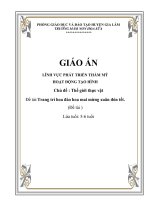 Tạo hình: Trang trí hoa đào hoa mai ngày tết | Mầm non Hoa Sữa - Gia Lâm