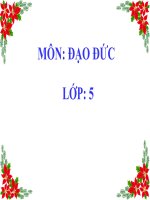 Giáo án điện tử khối 5 - môn: Đạo đức -  Em yêu tổ quốc Việt Nam