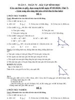 Phiếu bài tập Toán Tuần 5 lớp 7c ( Bài tập nghỉ dịch Covid 19)