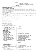 Giáo án lớp 2 tuần 11