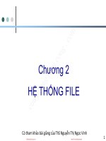 slide hệ điều hành chương 2 hệ thống file 
