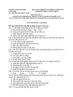 Nội dung ôn tập Lịch sử 6 - Tuần 1