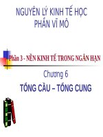 TỔNG cầu – TỔNG CUNG ppt _ KINH TẾ VĨ MÔ