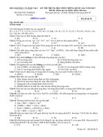 Đề thi thử thpt quốc gia 2017 môn Hóa học có đáp án | dethivn.com