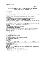 bài soạn sinh 9 tuần 20